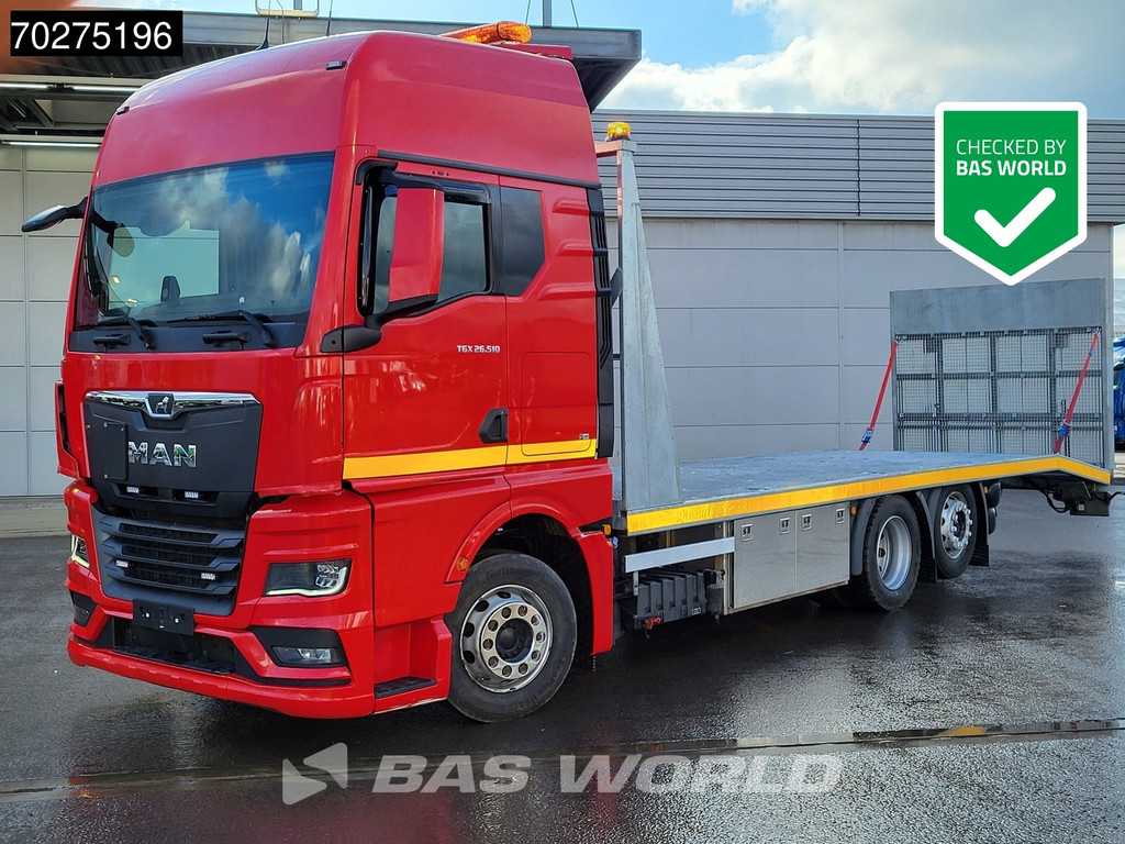 MAN TGX 26.510 6X2 MachineTransporter Winch Retarder Liftachse ACC LED Euro 6