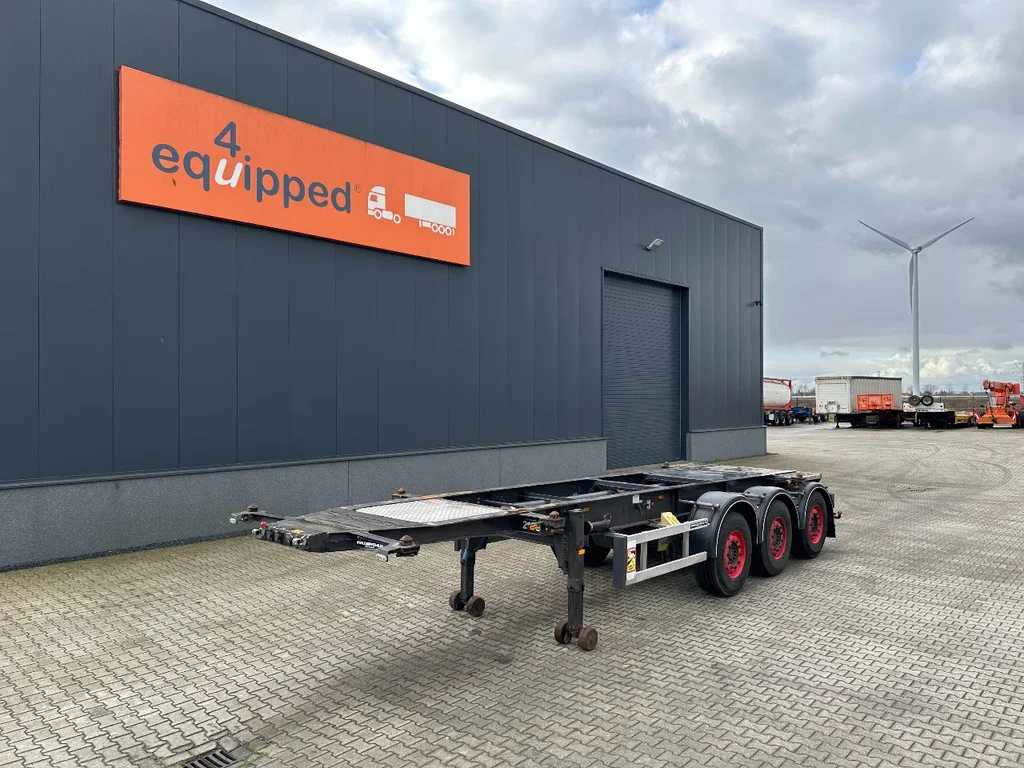 Burg 20FT/3-axles, 3.400kg, SAF INTRADISC, ADR, 2x LIFTAXLE, NL, APK/ADR: 09/2025