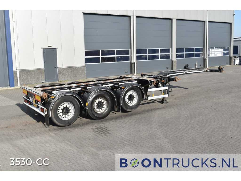 D-Tec FLEXITRAILER | 2x20-30-40-45ft HC * BPW / DISC * 2x EXTENDABLE * APK 05-2025