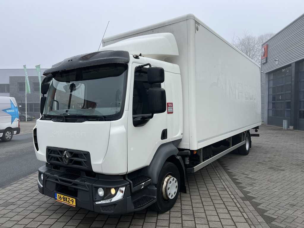 Renault D 12 MED P4X2 210 E6 / AIRCO / GESLOTEN LAADBAK + KLEP/ PA4684