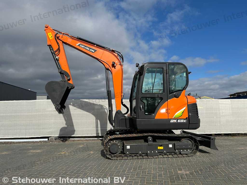 NIEUWE Develon Doosan DX60E-10 Midi Graafmachine NIEUW DX60 DX 60