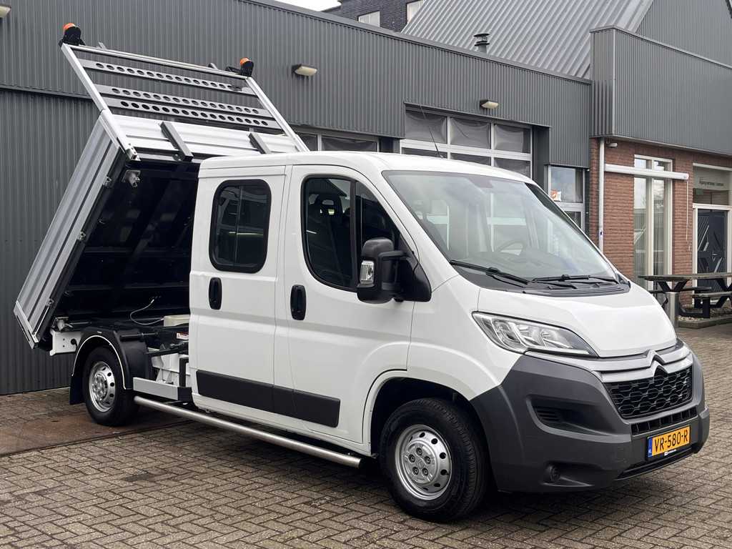 Citroën Jumper 33 2.2 HDI DC Kipper Kieper Trekhaak 2500 kg trekgewicht 7-Persoons Telefoonverbinding 1e eigenaar open laadbak Pick-up P-up Euro 5