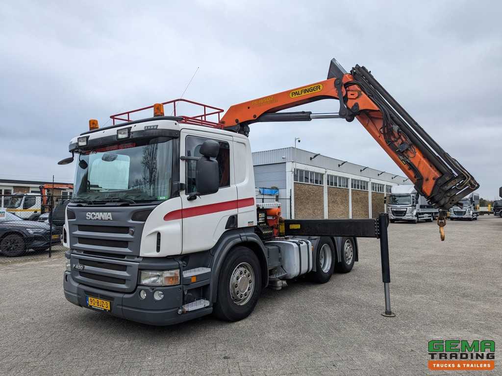 Scania P400 6x2 Slaapcab Euro5 - Palfinger PK16502-4 - Radiografisch - Schuifschotel