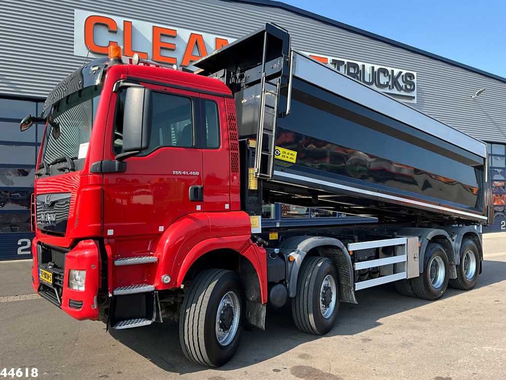 MAN TGS 41.460 BB 8x8 Euro 6 Hyva kipper 22m³ Full Steel Just 91.912 km!