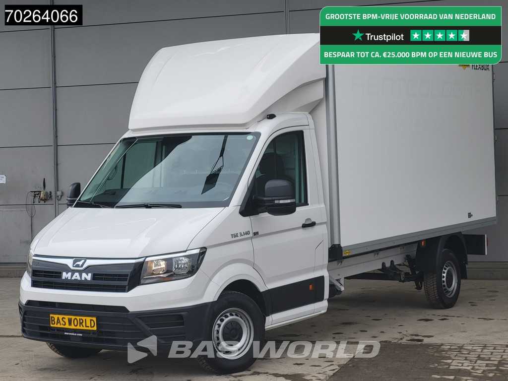 MAN TGE 3.140 Bakwagen met achterdeuren Nieuw!! Airco Meubelbak Koffer 17m3 Airco