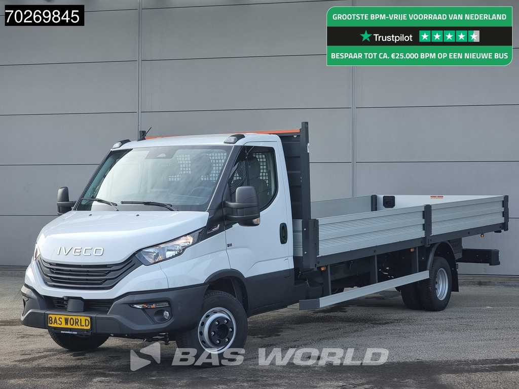 Iveco Daily 70C18 3.0L Automaat 525cm Open laadbak XXL Trekhaak ACC Navi Airco Pickup Pritsche 5m3 Airco Trekhaak