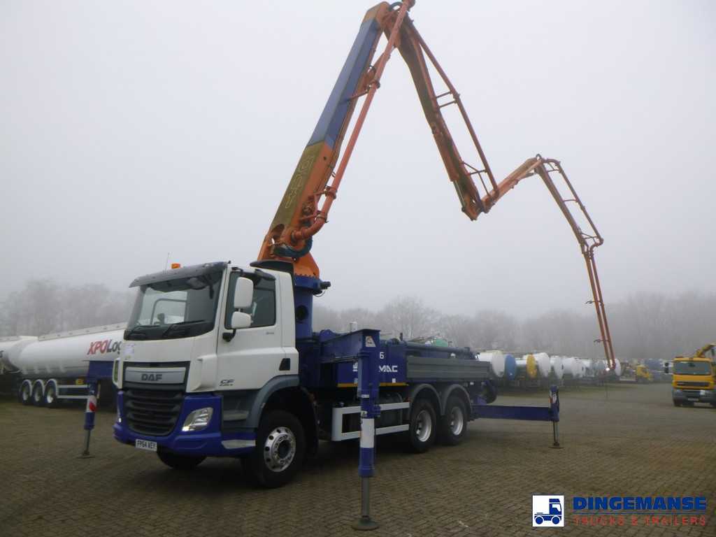 D.A.F. CF 370 6X4 RHD Sermac 5Z36 concrete pump 36 m