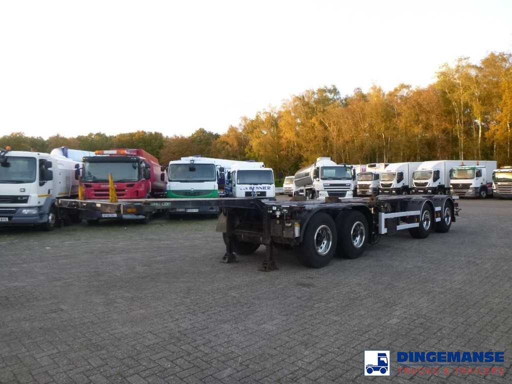 D-TEC 4-axle container combi trailer (2 + 2 axles)