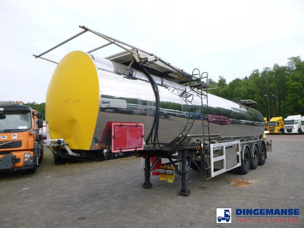 Crane Fruehauf Bitumen tank inox 28 m3 / 1 comp