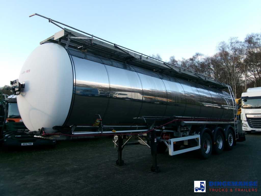 Feldbinder Chemical tank inox 33.5 m3 / 1 comp + pump