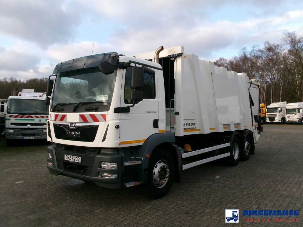 M.A.N. TGM 26.320 6X2 Euro 6 RHD Faun refuse truck