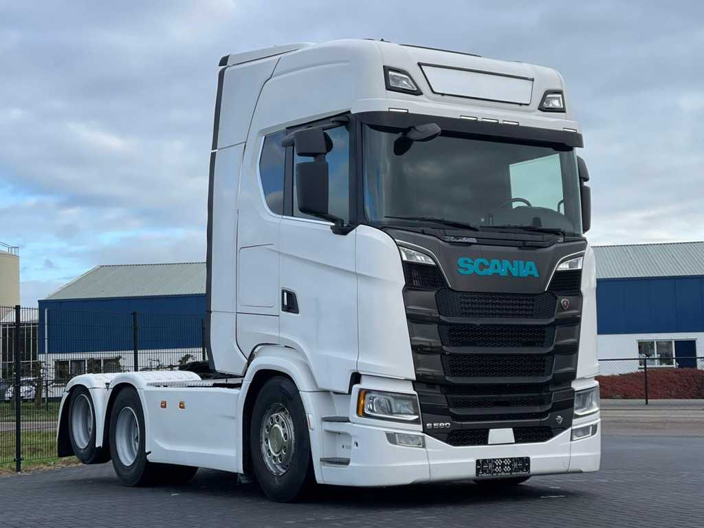 Scania S580 V8 NGS VOLLUCHT, 2X PTO, LEER, 3.15WB, RETARDER.