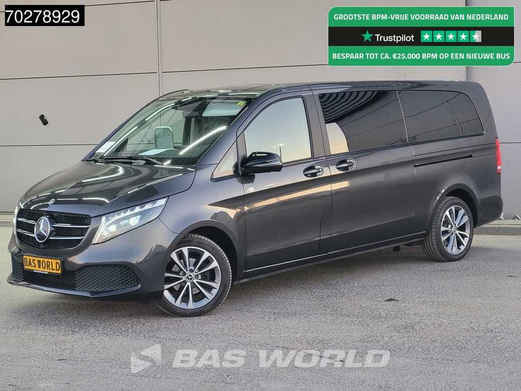 Mercedes V-Klasse 220 L3H1 Leder Navi Parkeersensoren Airco Cruise CarPlay L3 7Personen Airco Cruise control