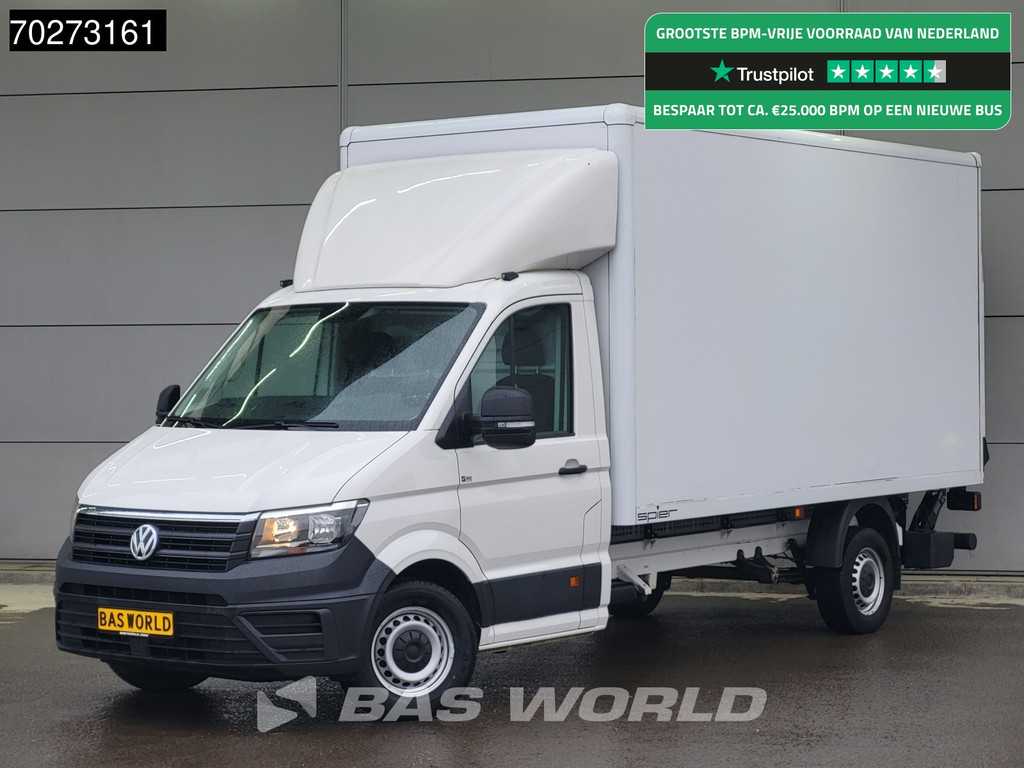Volkswagen Crafter 177pk Automaat Laadklep Bakwagen Airco Camera Meubelbak Koffer 19m3 Airco