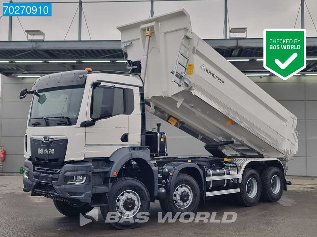 MAN TGS 41.480 8X8 8x8 20m3 tipper tarpaulin Manual Big-axle Euro 6
