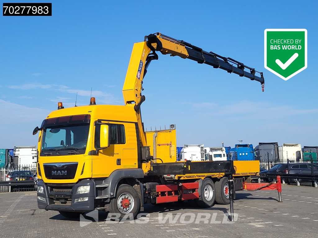 MAN TGS 26.480 6X4 HMF 5020-K6 Crane Kran Hydrodrive Lift+Lenkachse Euro 6
