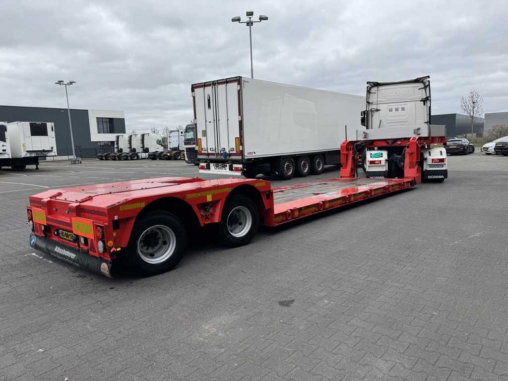 KASSBOHRER LOWBED hulpbesturing , 12 mtr bed, ketelbed , chalettransport HT2798