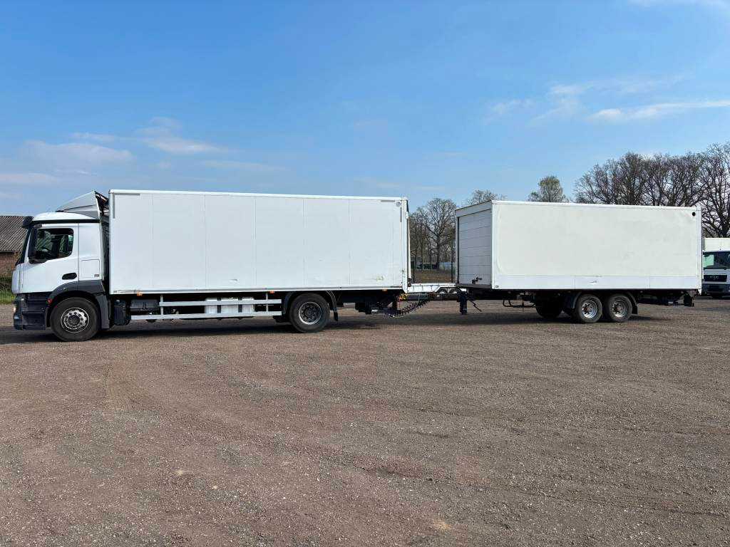 Mercedes-Benz Antos 1833 4x2ladebordwand + anhanger koffer Euro6