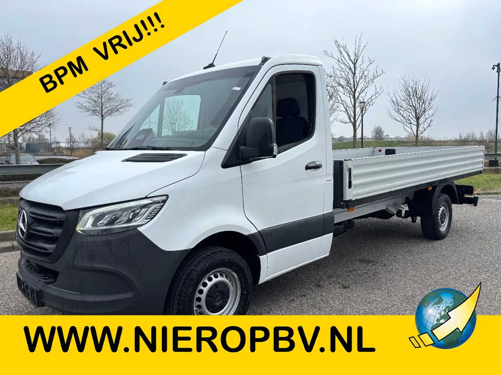 Mercedes-Benz Sprinter 317CDI Openlaadbak 4,30 Lang Automaat Airco Cruisecontrol NIEUW BPM VRIJ