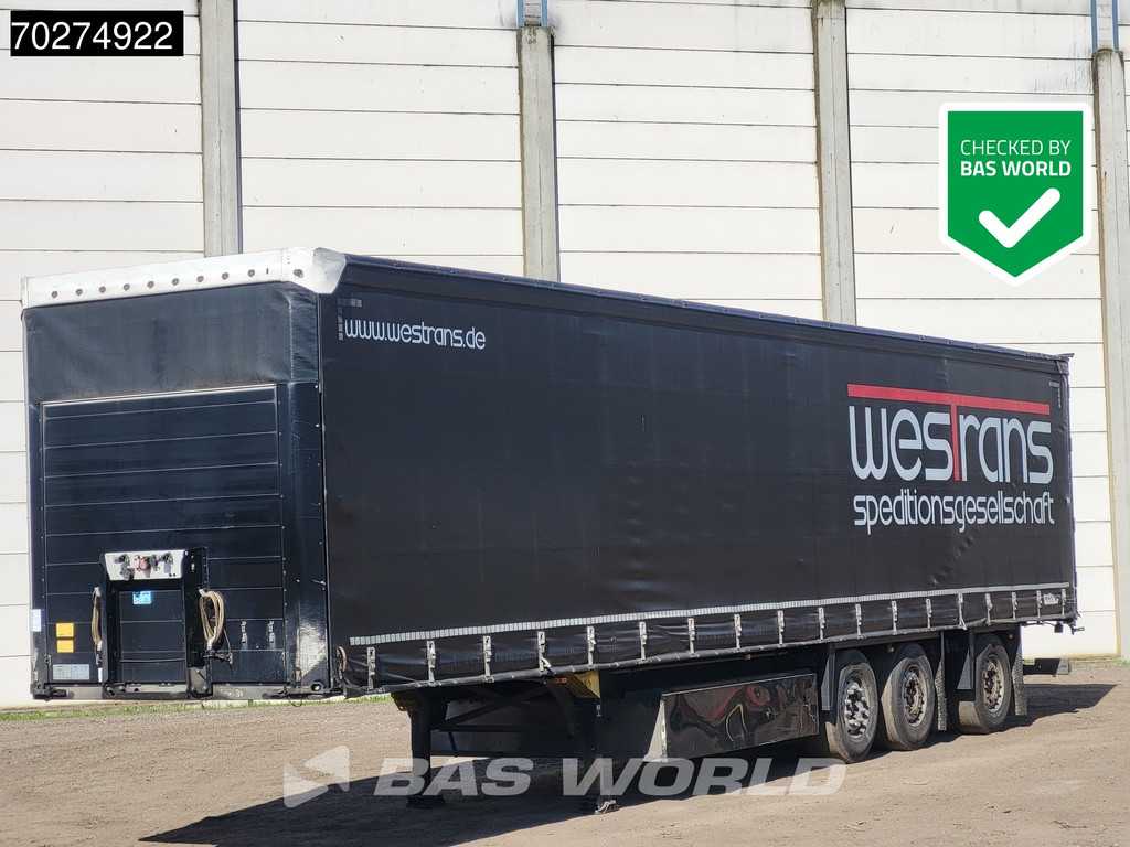 Schmitz SD 3 assen Forklift Lift+Lenkachse SAF Palettenkasten Mitnahmestapler