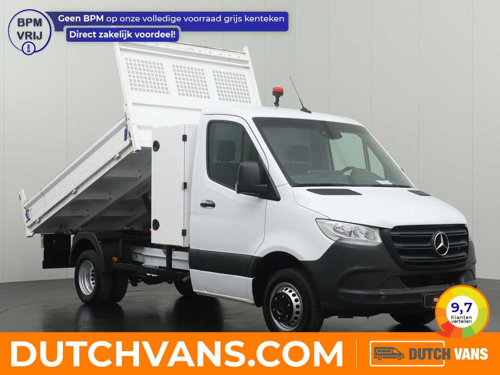 Mercedes-Benz Sprinter 514CDI Kipper | Toolbox | 3500Kg Trekhaak | Airco | Cruise | 3-Persoons