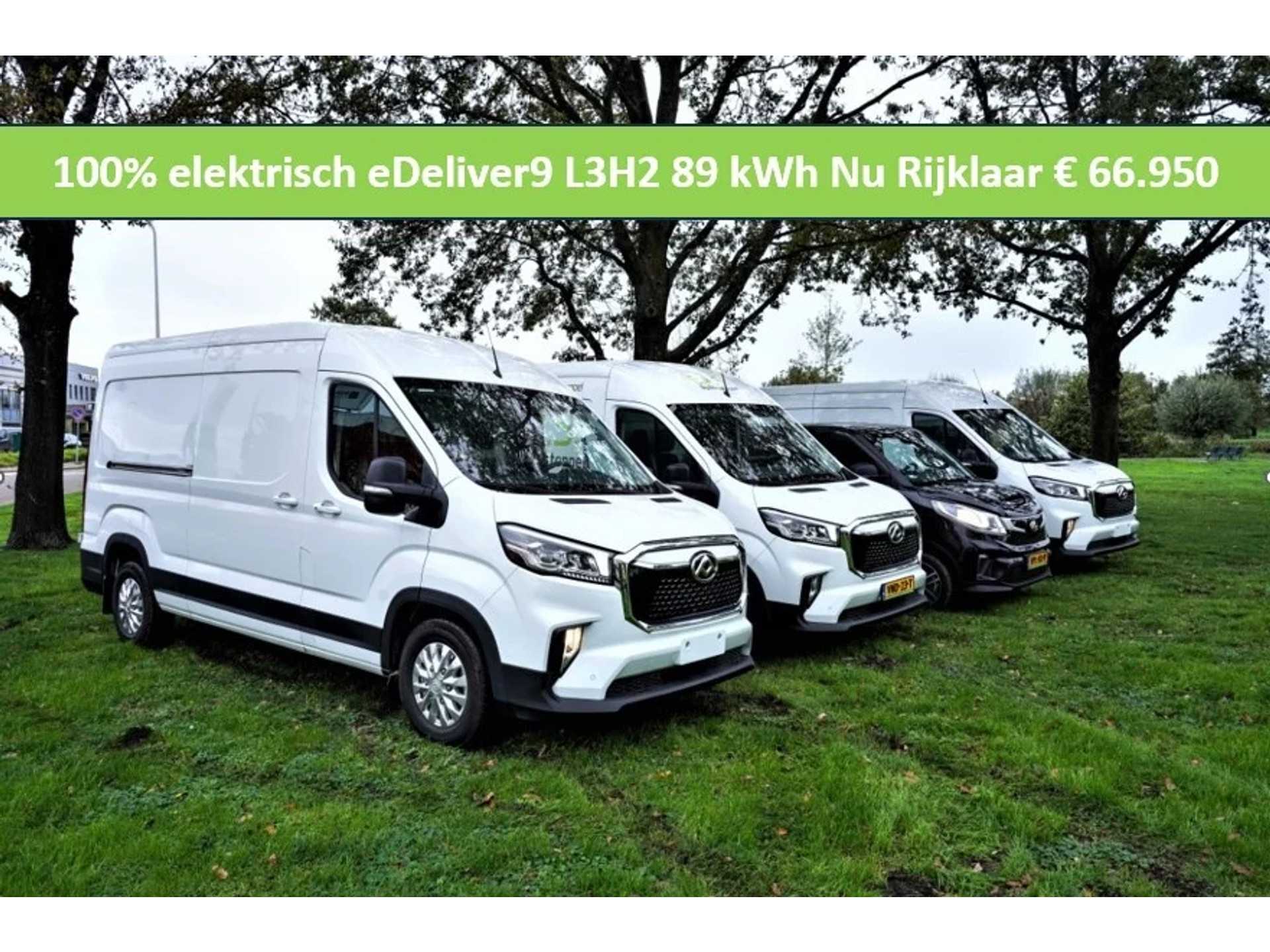 Maxus eDeliver9 gesloten bestelwagen 100% Elektrisch L3H2 89 kWh