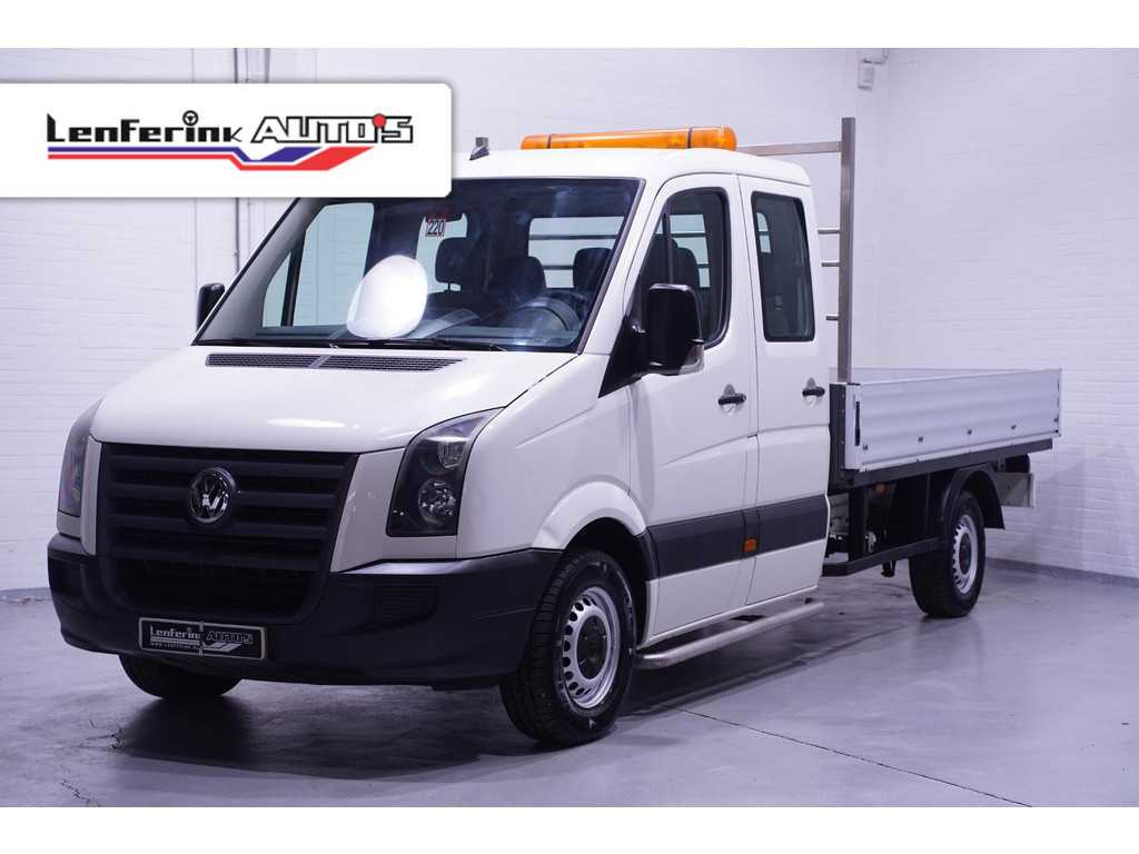 Volkswagen Crafter 2.5 TDI 110 pk L3 Dubbel Cabine Pick Up / Open Laadbak Airco, Cruise Control, Trekhaak 3.500 kg, 6-Zits