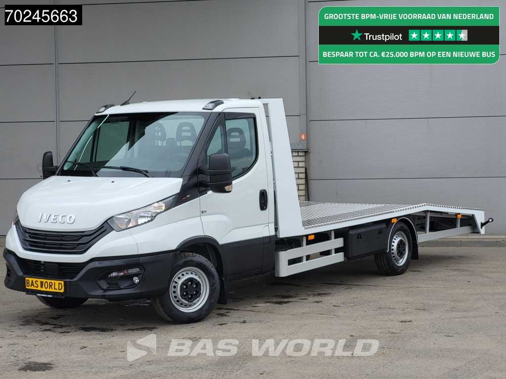 Iveco Daily 35S18 3.0L Autotransporter Lier Airco Cruise 3.5t trekhaak Cartransporter Oprijwagen Airco Trekhaak Cruise control
