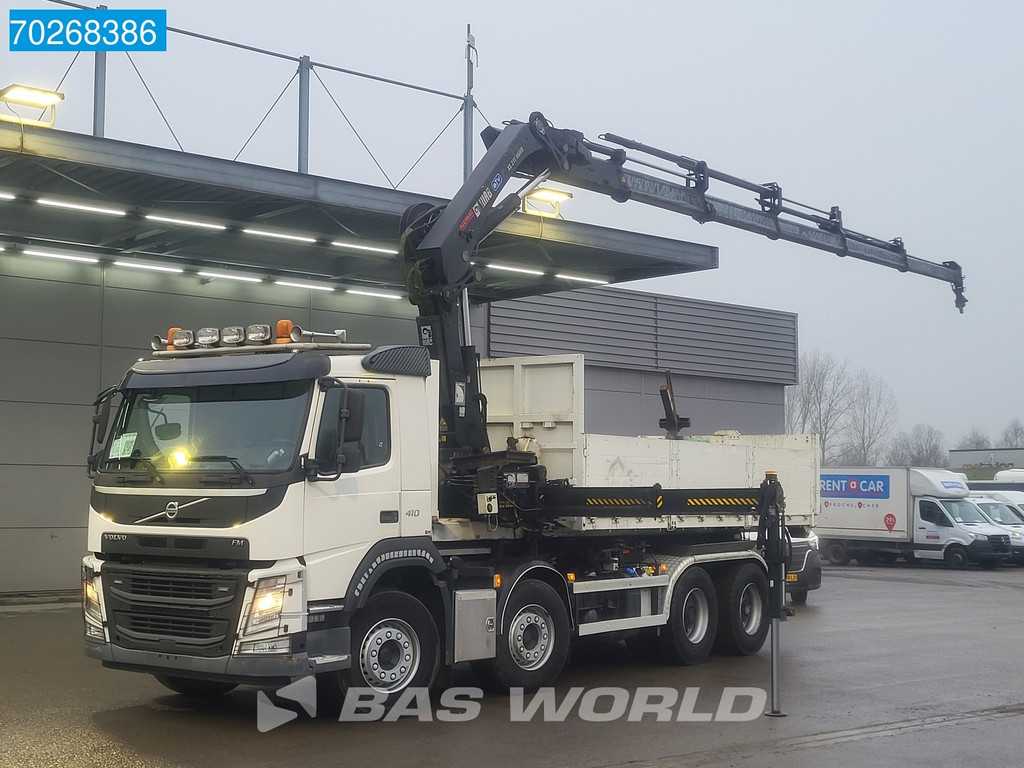 Volvo FM 410 8X4 211EP-5 HIDUO Kran Crane Steel suspension VEB Euro 6