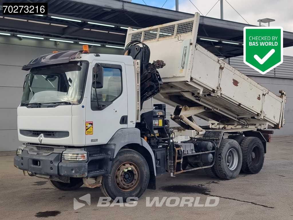 Renault Kerax 360 6X4 Hiab 144 B-2 Hiduo Kran Manual Big-Axle Steelsuspension Euro 3