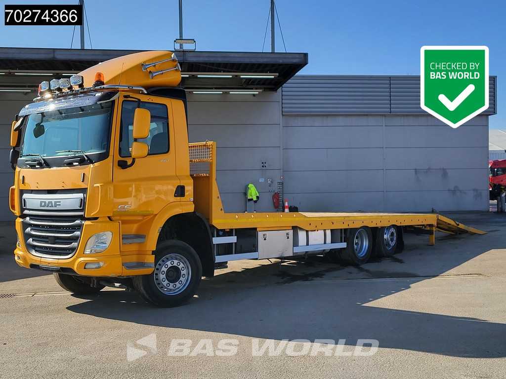 DAF CF 440 6X2 Machine transporter Hydraulic ramps Lift+lenkachse ACC Euro 6