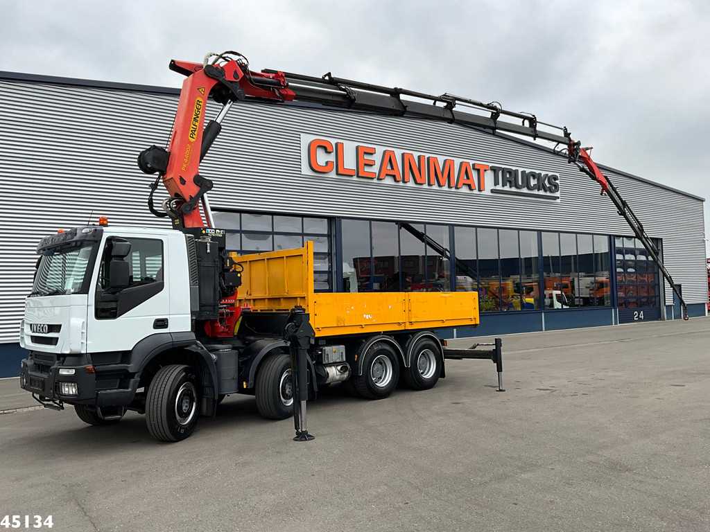 Iveco Stralis AD410T44 8x4 Palfinger 44 Tonmeter laadkraan + Fly-Jib Just 222.398 km!
