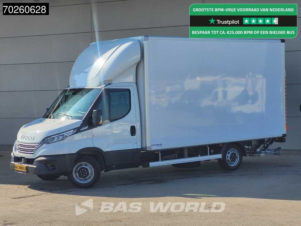 Iveco Daily 35S21 3.0L Automaat NIEUW MODEL Laadklep ACC CarPlay Zijdeur Bakwagen Meubelbak Koffer Airco