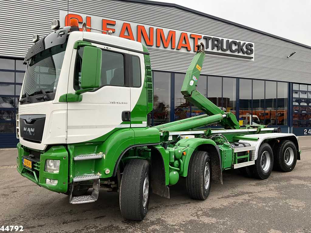 MAN TGS 43.440 8x4 Euro 6 VDL 40 Ton haakarmsysteem
