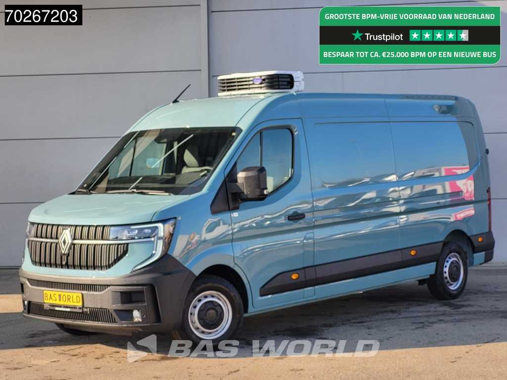 Renault Master 170PK 2025 Model Vries Koeler Carrier Xarios 200 230V LED Camera Parkeersensoren Airco Cruise -18 Vriezer Koeler Kühlkastenwagen 12m3 Airco Cruise control
