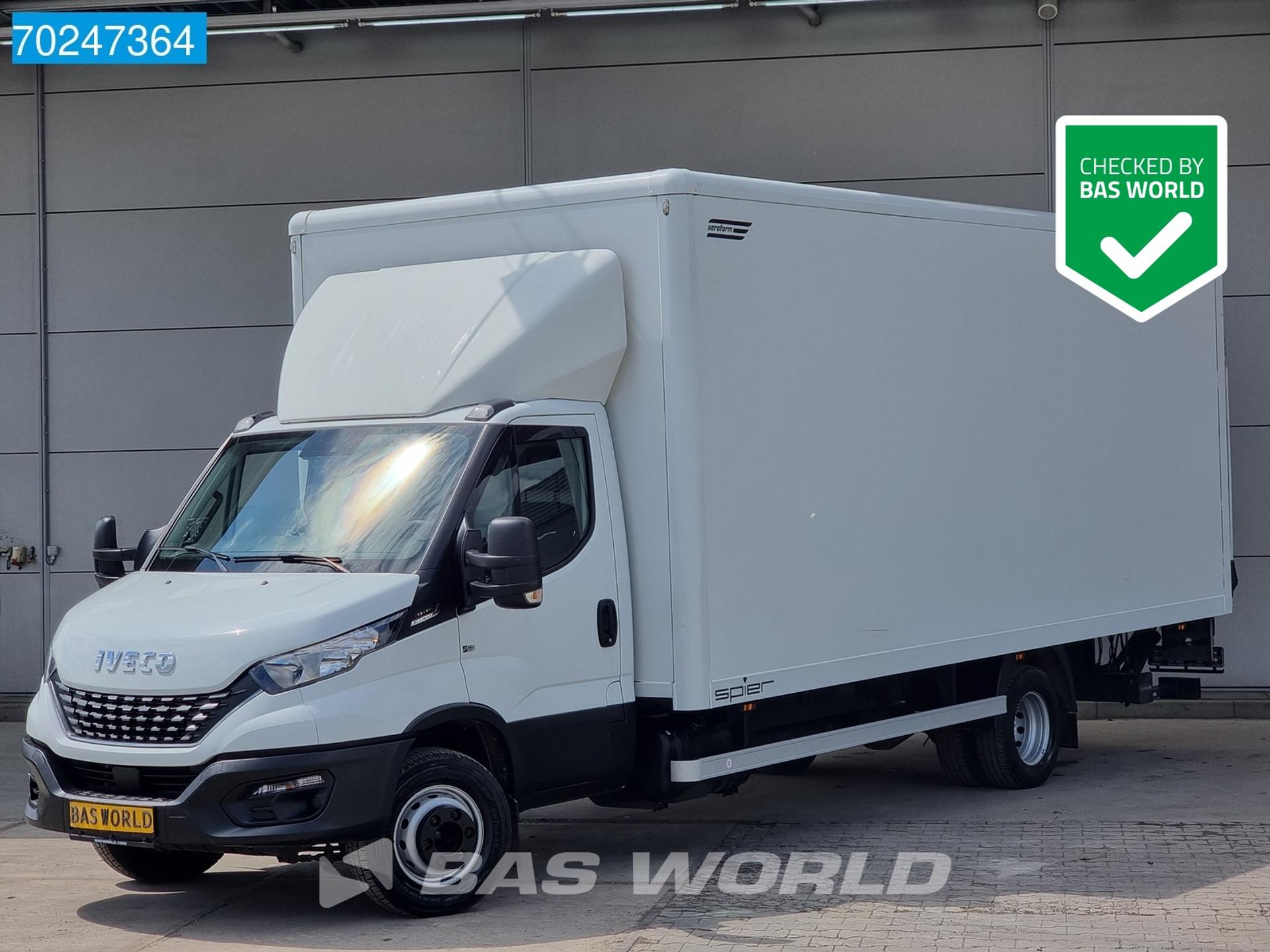 Foto 1 van Iveco Daily 72C21 Automaat Bakwagen Laadklep 7Tons C rijbewijs Meubelbak Koffer Gesloten laadbak 35m3 Airco Cruise control