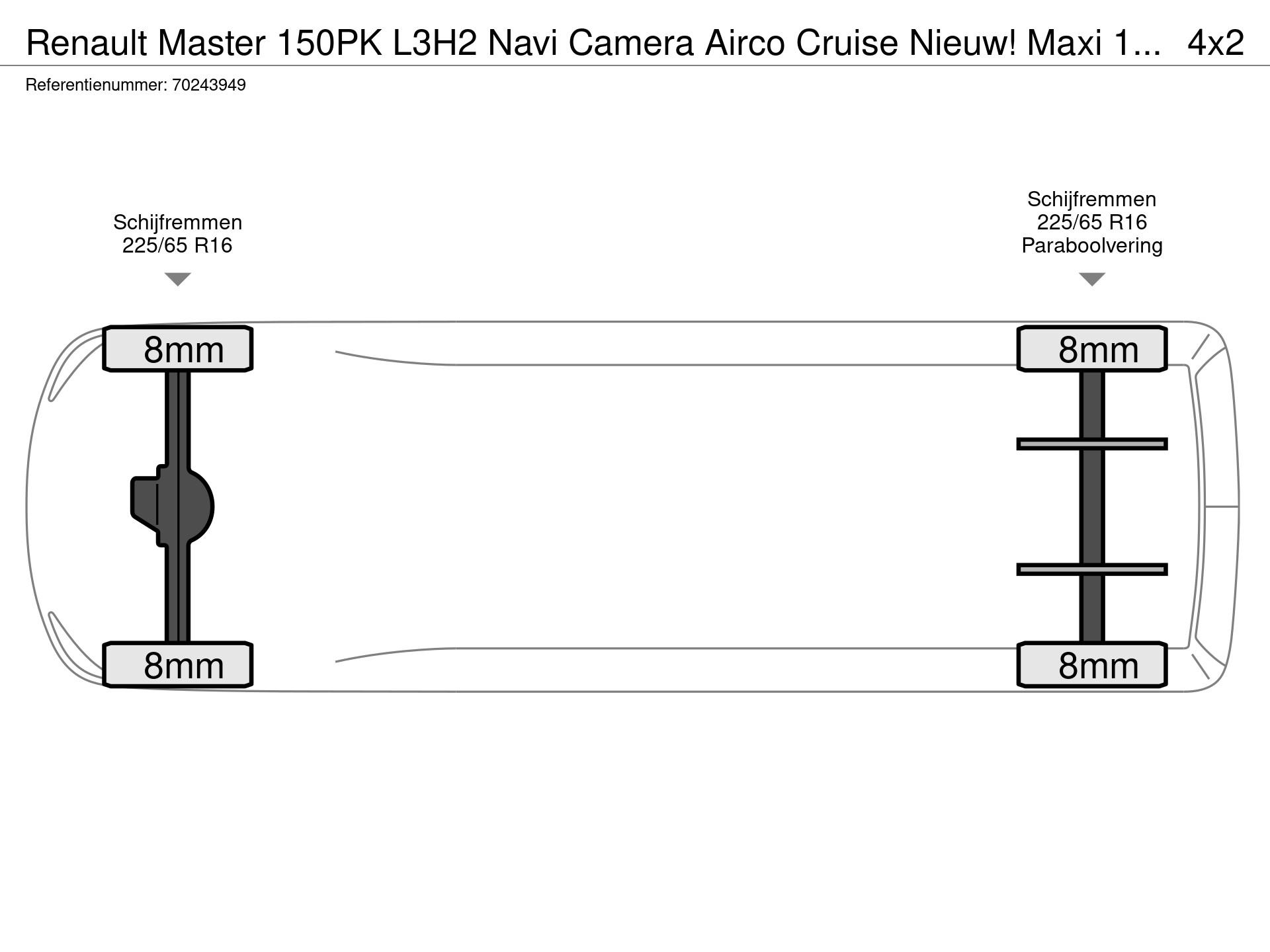 Graphical representation of the axle configuration