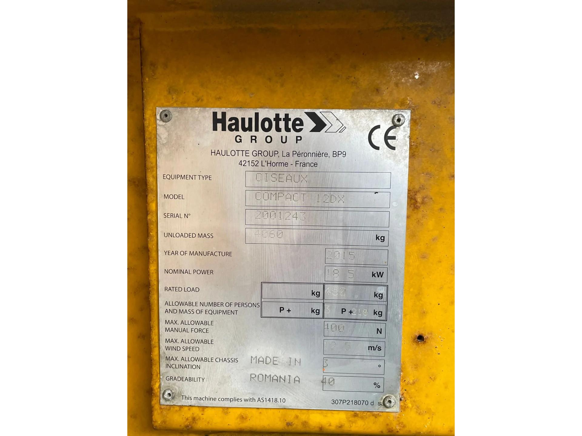 Foto 17 van Haulotte COMPACT  12 DX | 12M | 450 KG | 4X4