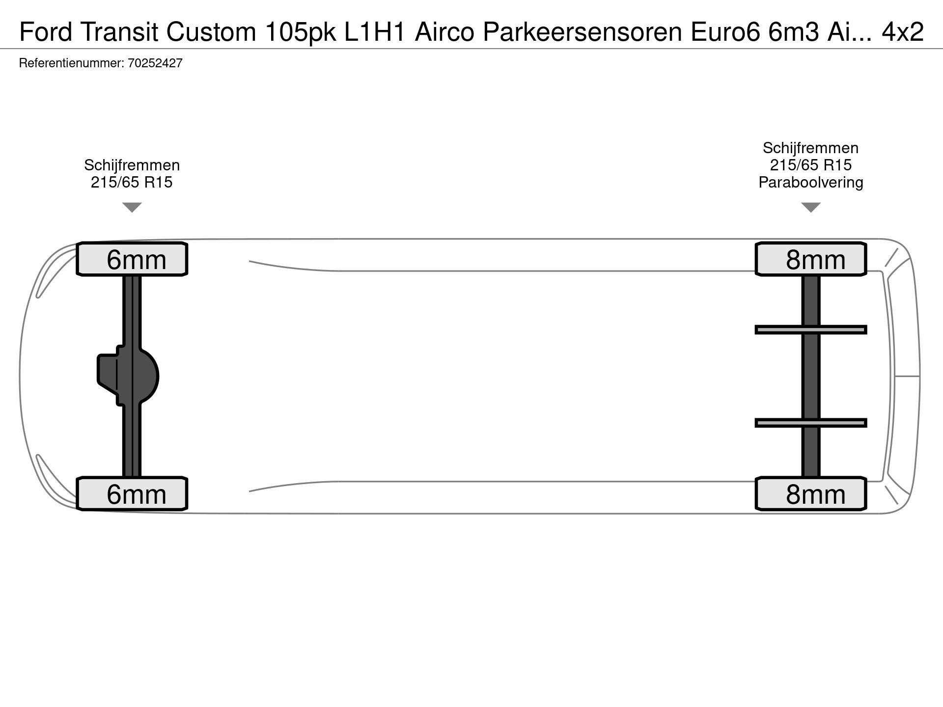 Graphical representation of the axle configuration