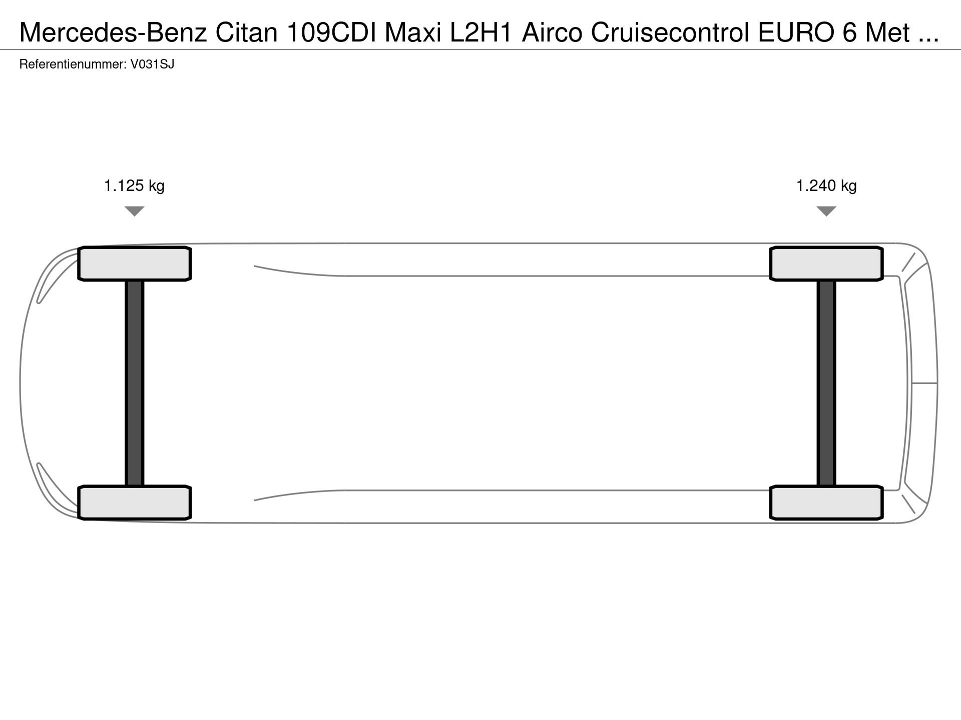 Graphical representation of the axle configuration