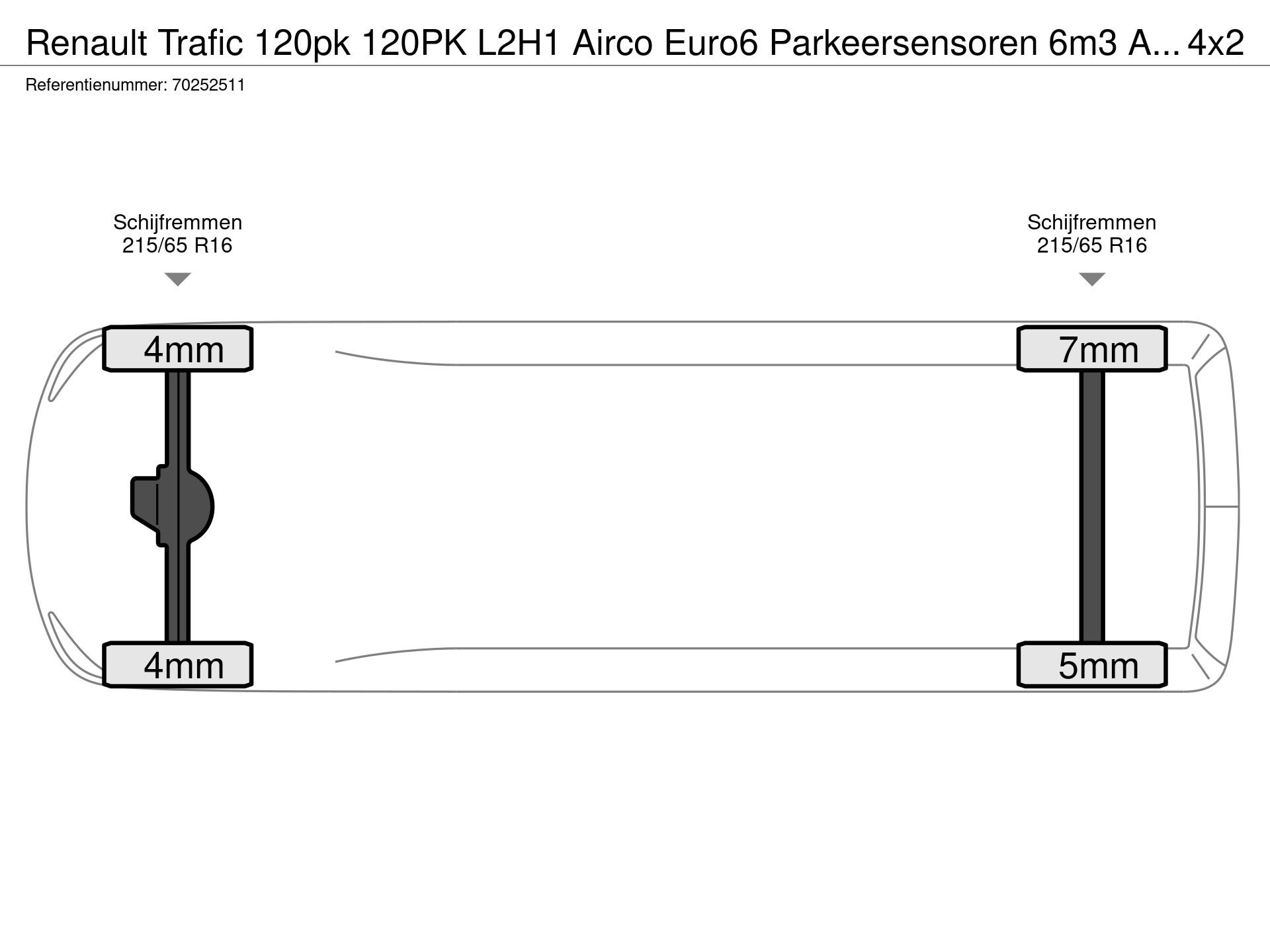 Graphical representation of the axle configuration