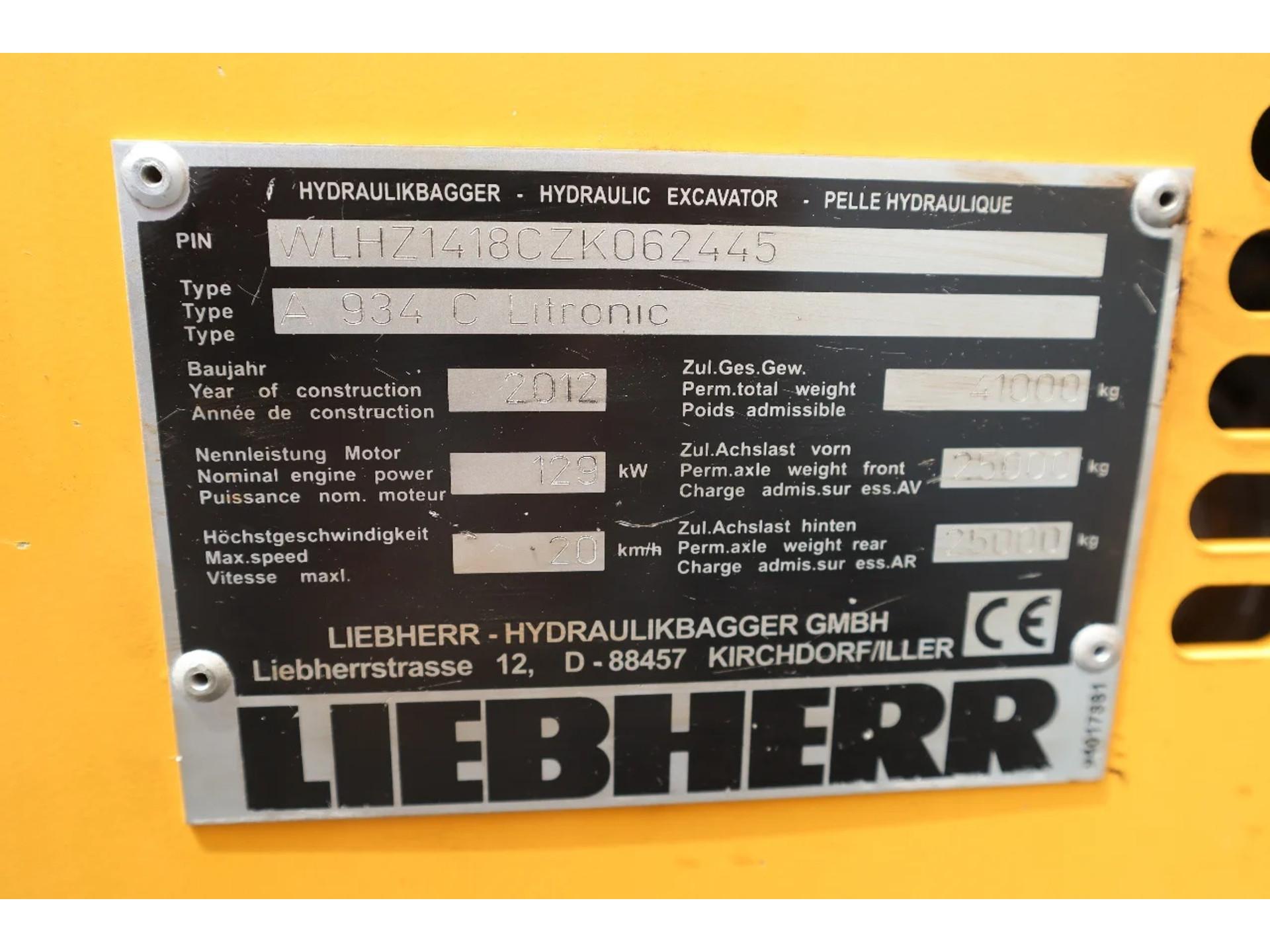 Foto 19 van Liebherr A934C LITRONIC | UMSCHLAG | MAGNET GENERATOR | AIRCO