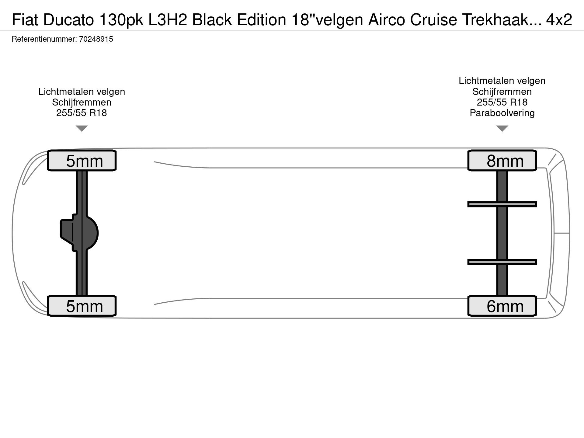 Graphical representation of the axle configuration