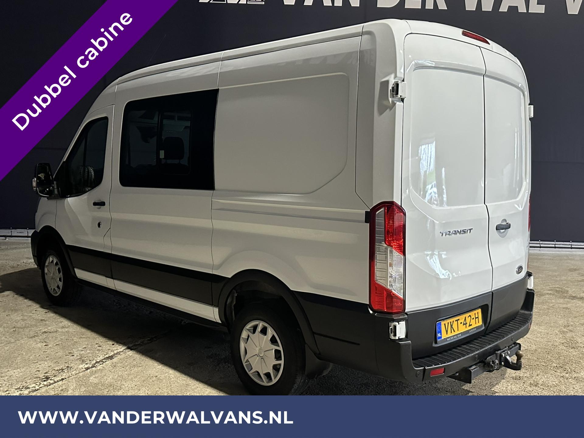 Foto 2 van Ford Transit 2.0TDCI 170pk 3500kg Trekhaak L2H2 Dubbele cabine Euro6 Airco | 6-Zits |