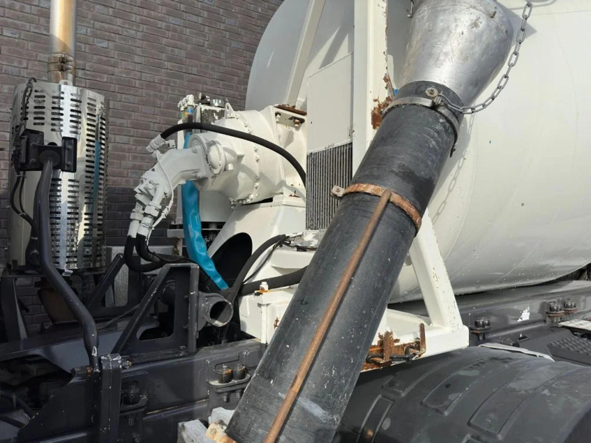 Foto 11 van Volvo FM 410 8X4 + STETTER 9 M3 MIXER/MISCHER + THEAM 15 M TRANSPORTBAND/BELT