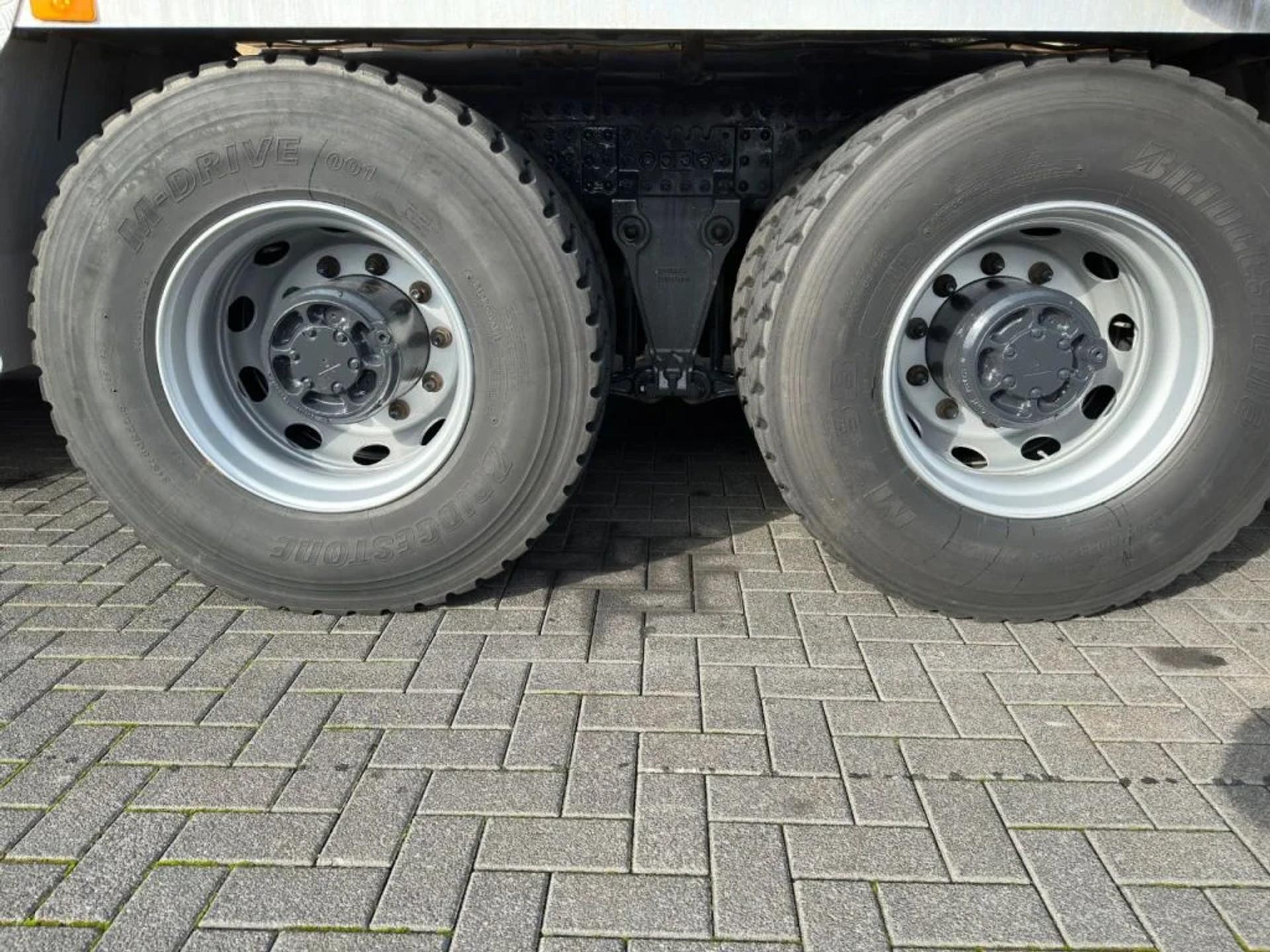 Foto 22 van Volvo FM 410 8X4 + STETTER 9 M3 MIXER/MISCHER + THEAM 15 M TRANSPORTBAND/BELT