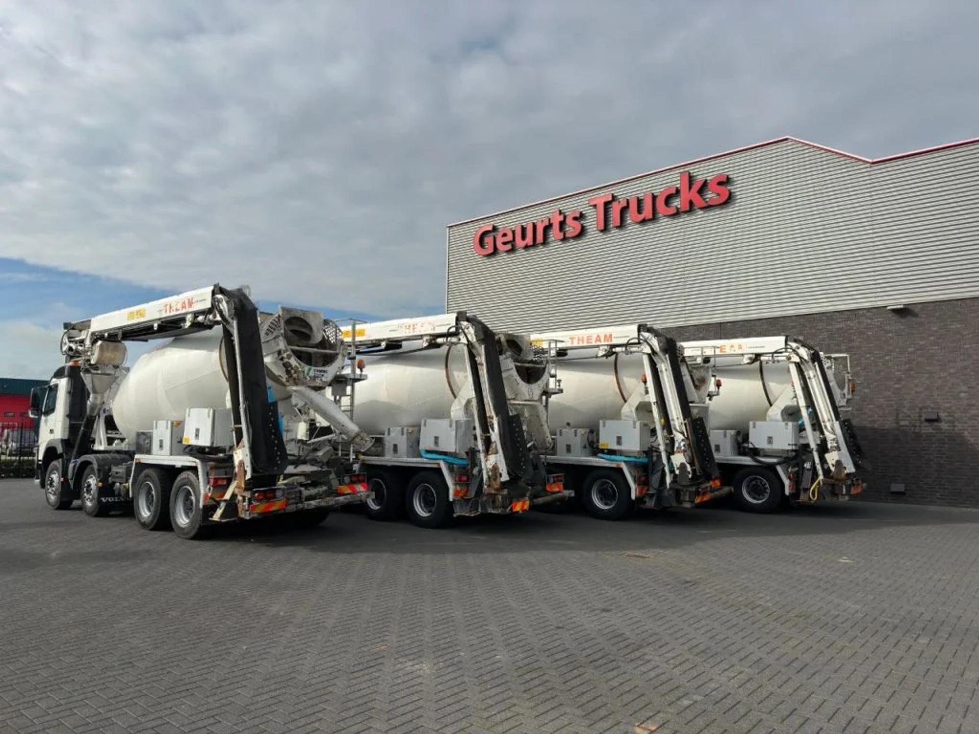 Foto 31 van Volvo FM 410 8X4 + STETTER 9 M3 MIXER/MISCHER + THEAM 15 M TRANSPORTBAND/BELT