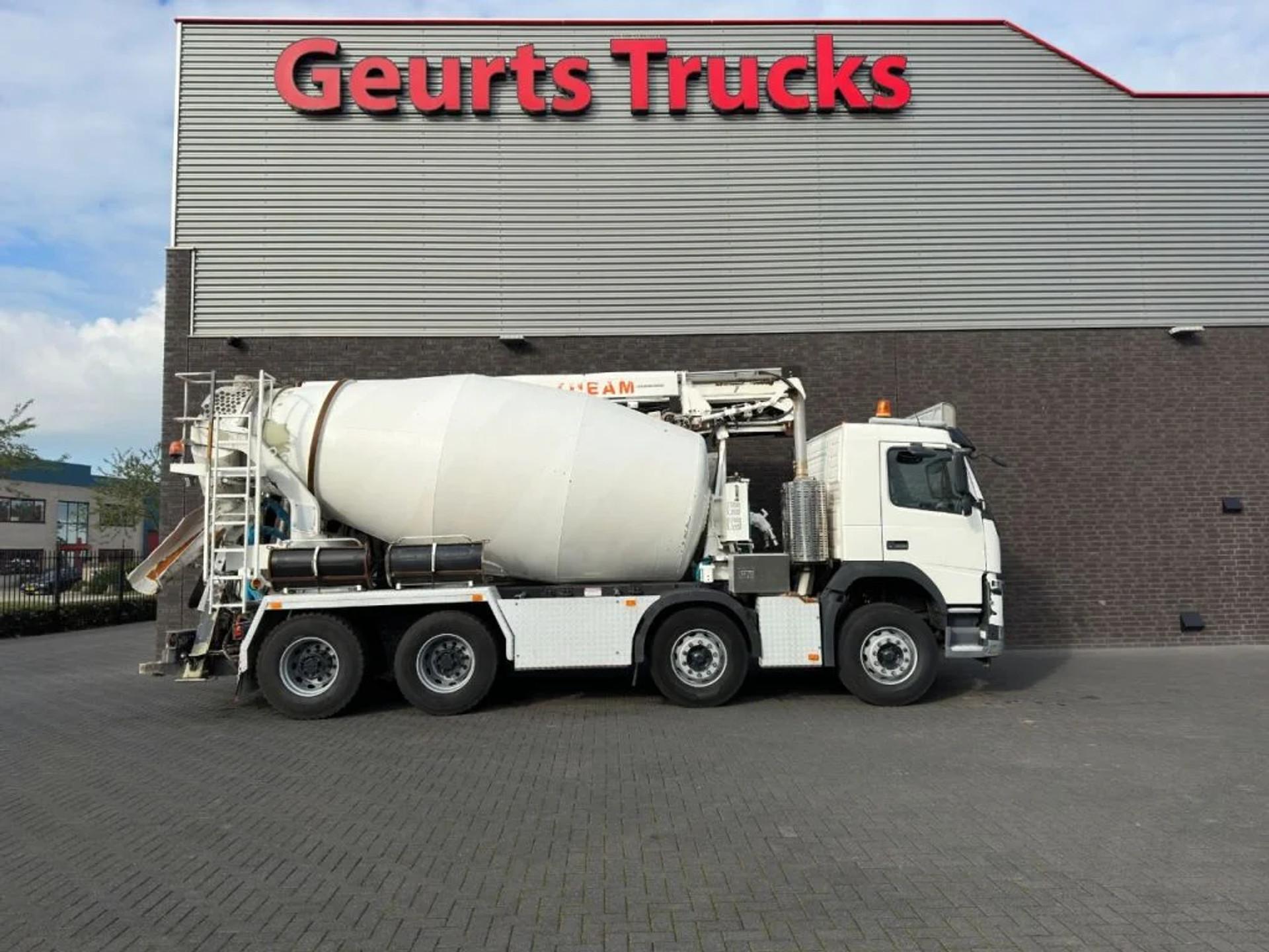 Foto 4 van Volvo FM 410 8X4 + STETTER 9 M3 MIXER/MISCHER + THEAM 15 M TRANSPORTBAND/BELT