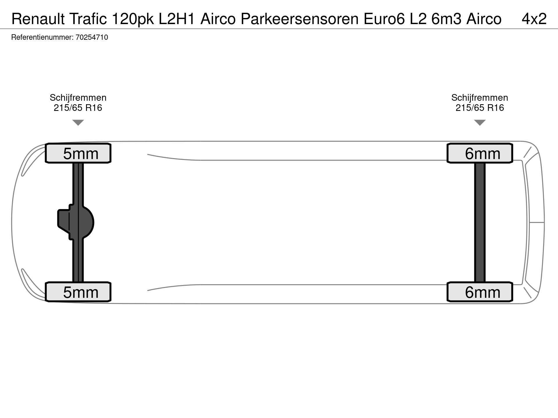 Graphical representation of the axle configuration