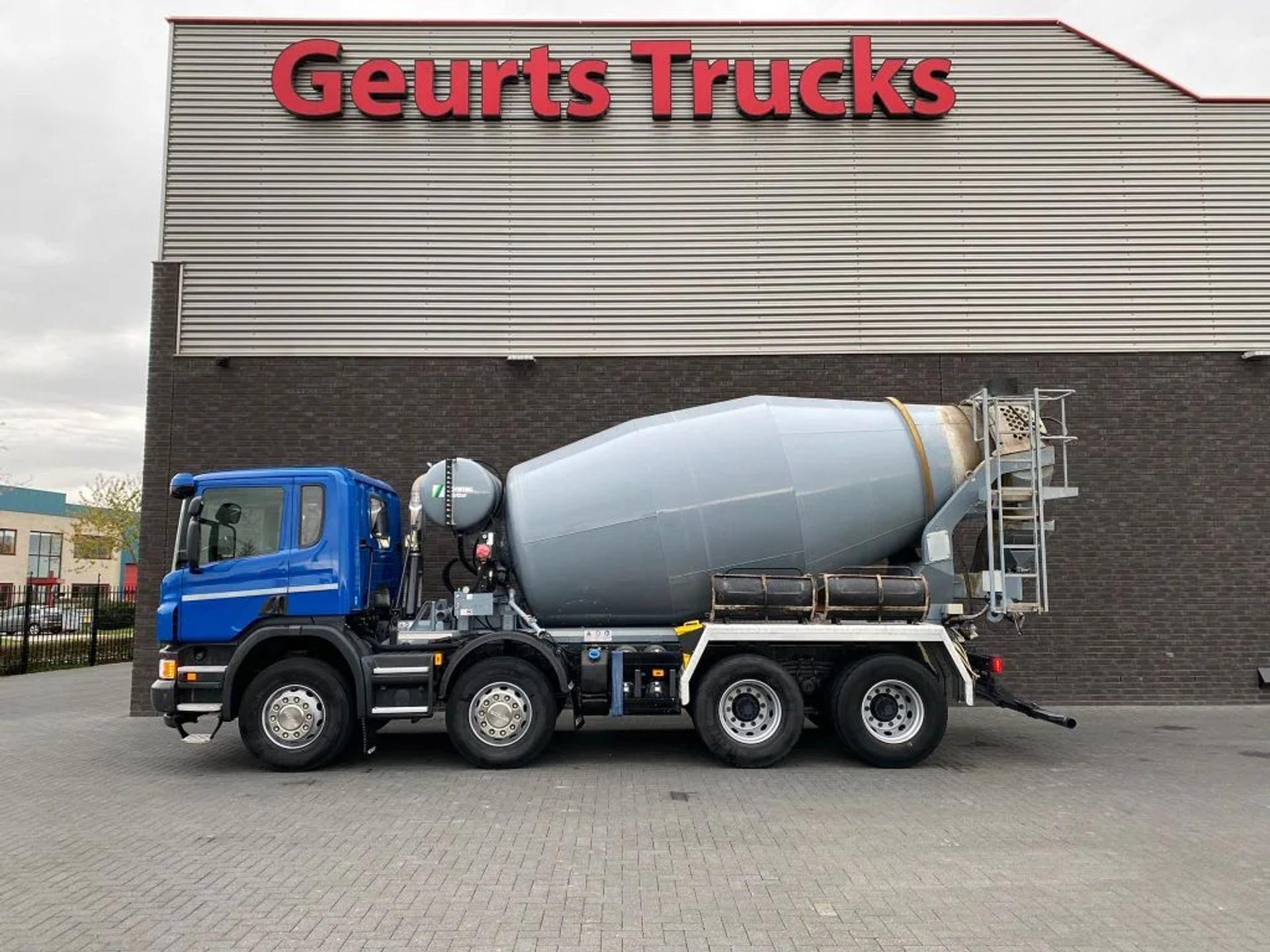 Foto 1 van Scania P410 8X4 9 M3 CONCRETE MIXER/MISCHER/MIXER
